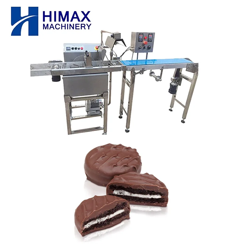 Fully Automatic Chocolate Enrobing Machine with Chocolate Cooling Tunnel Equipments