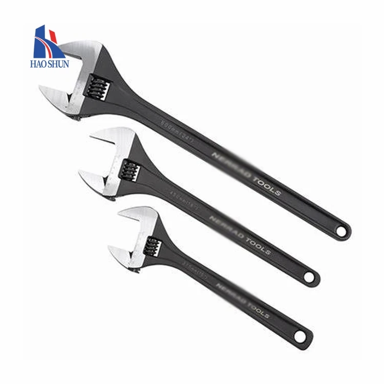 High Quality Torque Wrench Adjustable Black 6 inch Monkey Wrench Heat Treated Adjustable Spanner Tool Adjustable Wrench