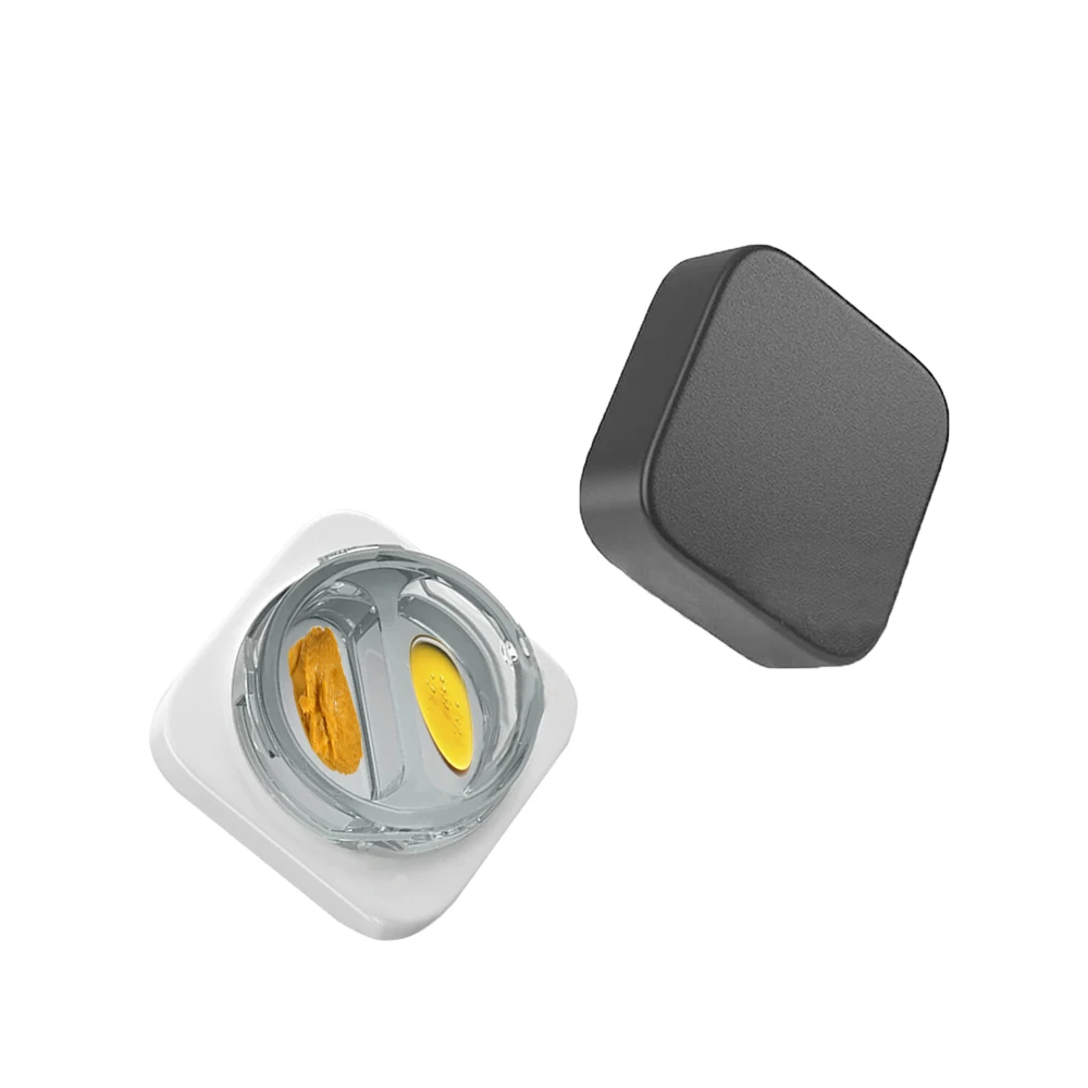 Free Samples Concentrate Jar Child Proof Double Comparts Glass Jar with Lids