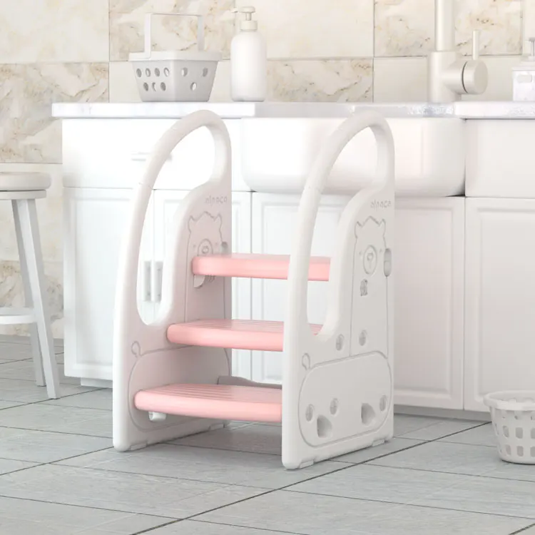 3 in 1 Plastic Toddler Three Step Standing Tower for Bathroom