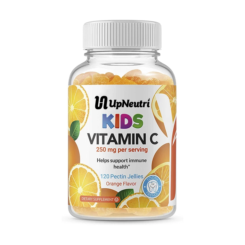 Factory Direct OEM Gluten Free Natural Vitamin C soft candy gummy for Kids to support Immune Health Pectin Gummies
