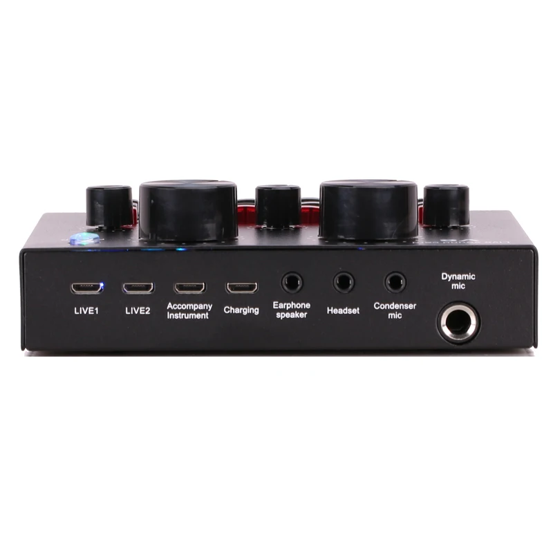 Звуковая карта V8 внешняя звуковая Usb с функцией Bt звуковым преобразователем микшера для мобильного компьютера прямой