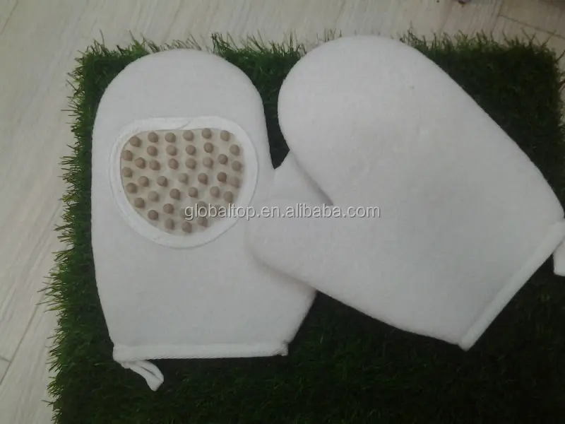 Best Sale Foot Massage Glove Cotton Sponge Rubber WoodMulti Scenario Application Light Luxury Bath Hand Glove
