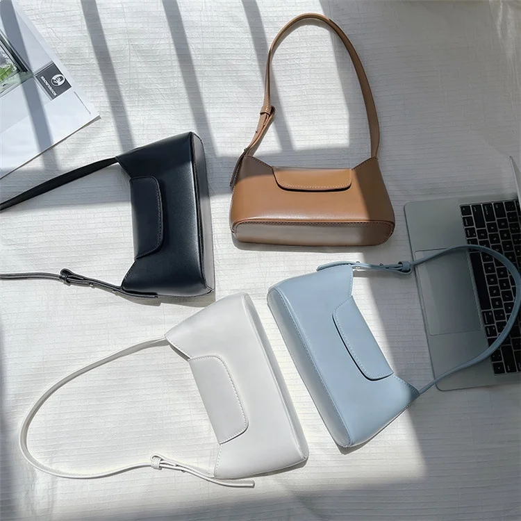 Custom Logo DIY Craft Pattern Leather Handbag Ladies Small Sling Shoulder Bag Simple Fixed PU Leather Hand Bags for Women