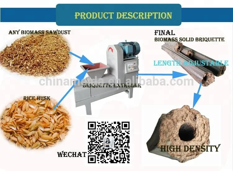 Wood Charcoal Production Equipment rice husk sawdust bbq charcoal coal briquette press machine briquette making machine