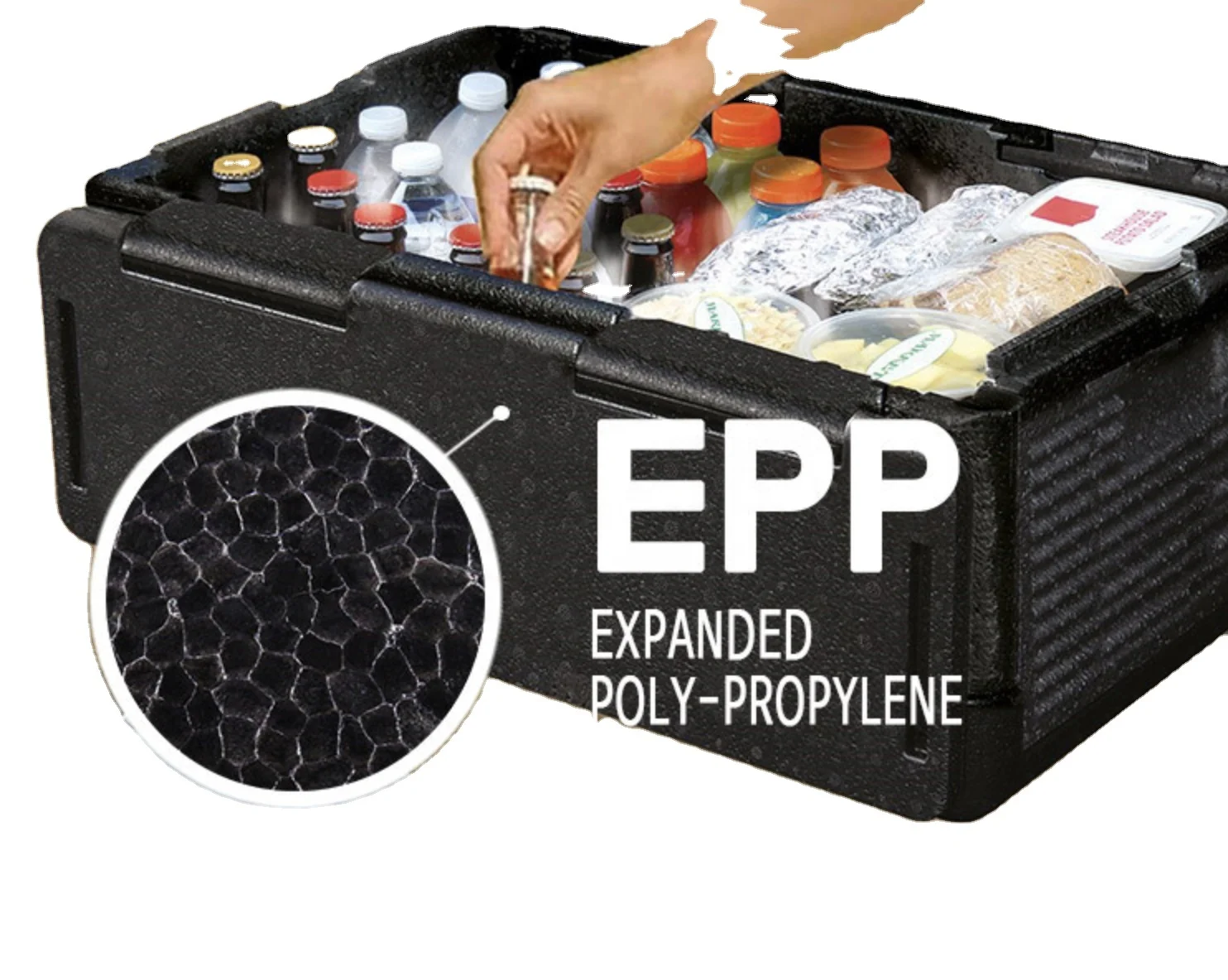 ice chill  cooler 40L  collapsible ice chest   EPP Foldable lightweight  For Car 40L collapsible car store box keep item cooling