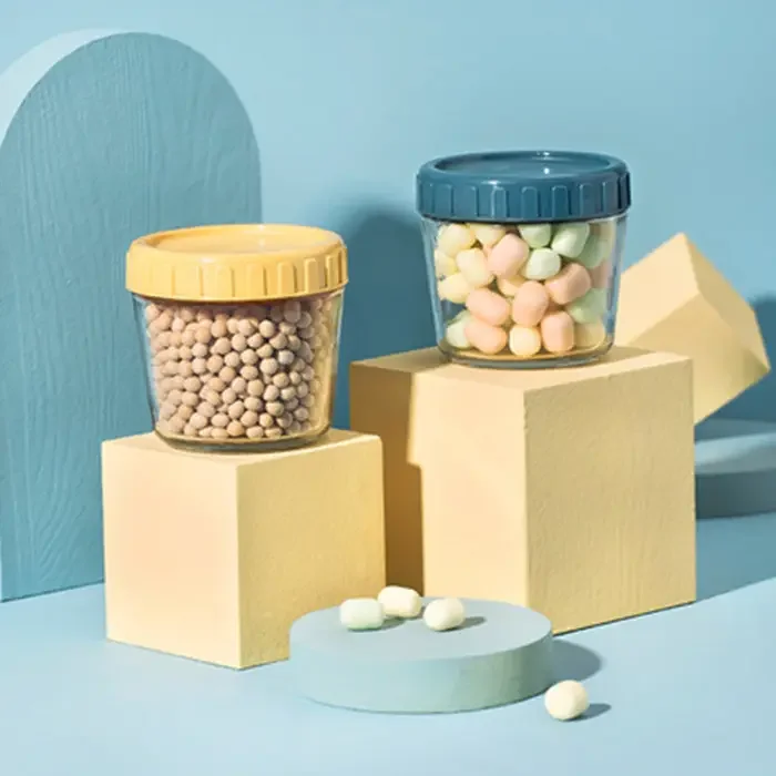 4oz wide mouth mason jar glass food for jam jelly 120ml clear food storage container glass with colorful plastic lid