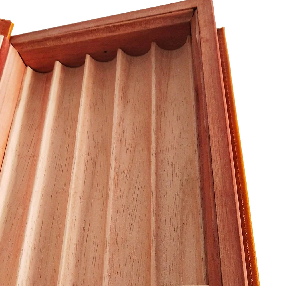 Leather Book-shaped Cigar Case portable cigar packing box For travel