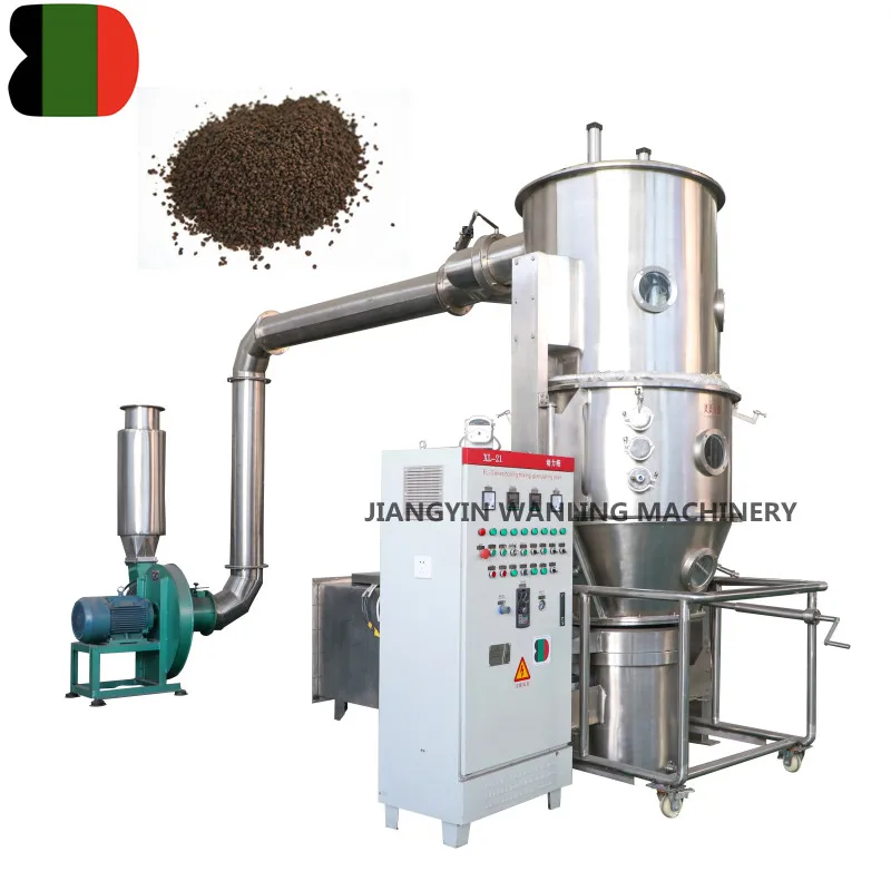 WFL electric steam heating medicine chemical powder tea fluid fluidized bed granulator drying dryer machine