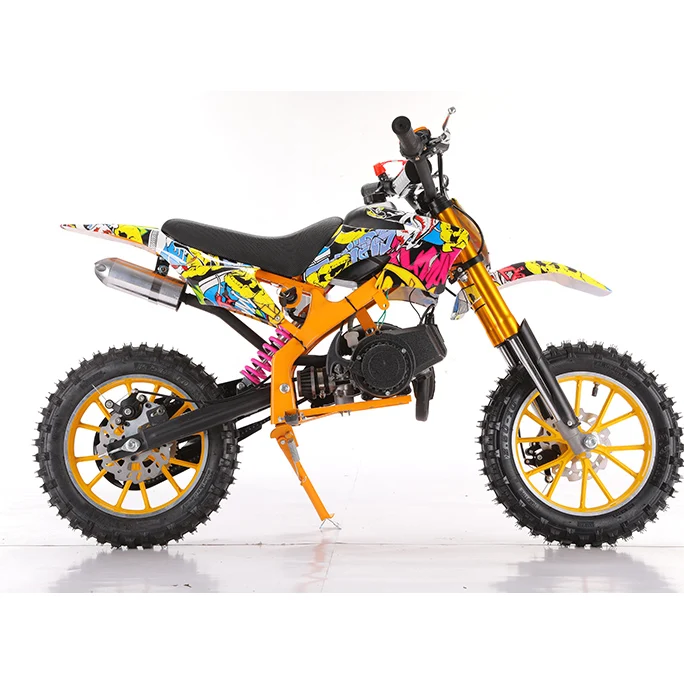 Dirt bike 49cc 2 stroke mini motor, off road electric start motorcycle kids dirt bike 49cc for sale