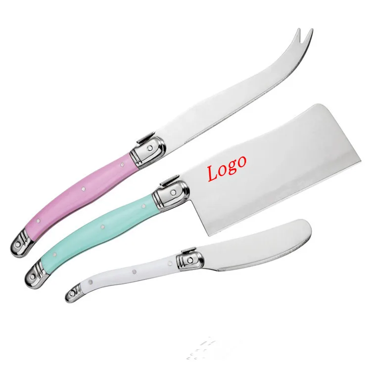 Kitchen Gadgets Stainless Steel Laguiole Style Cheese Spreader Knife Butter Cutter in Wood Box Restaurant Cutlery Bar Slicer