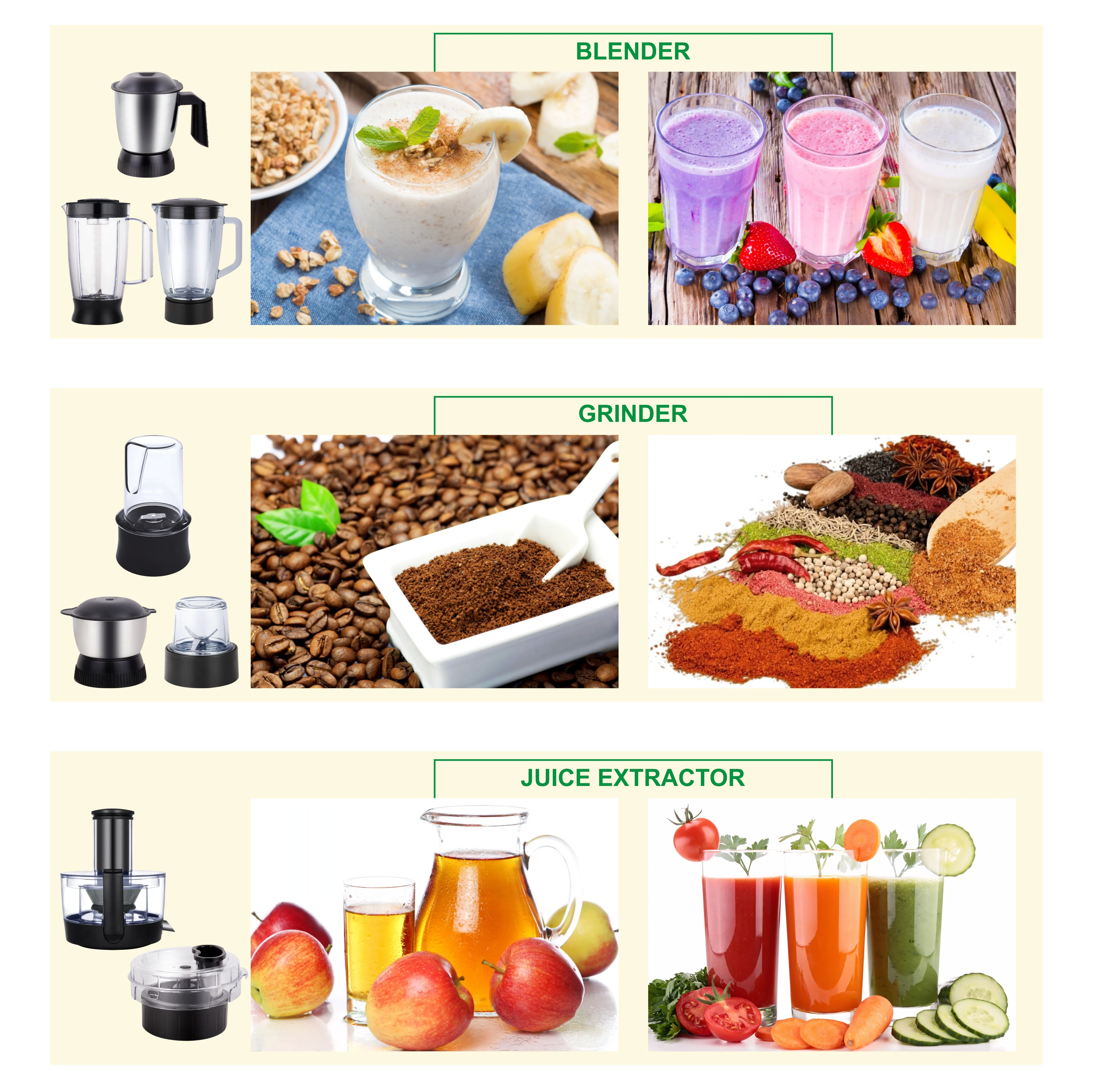 Low Price Wholesale Commercial Meat Food Processors Portable Blender