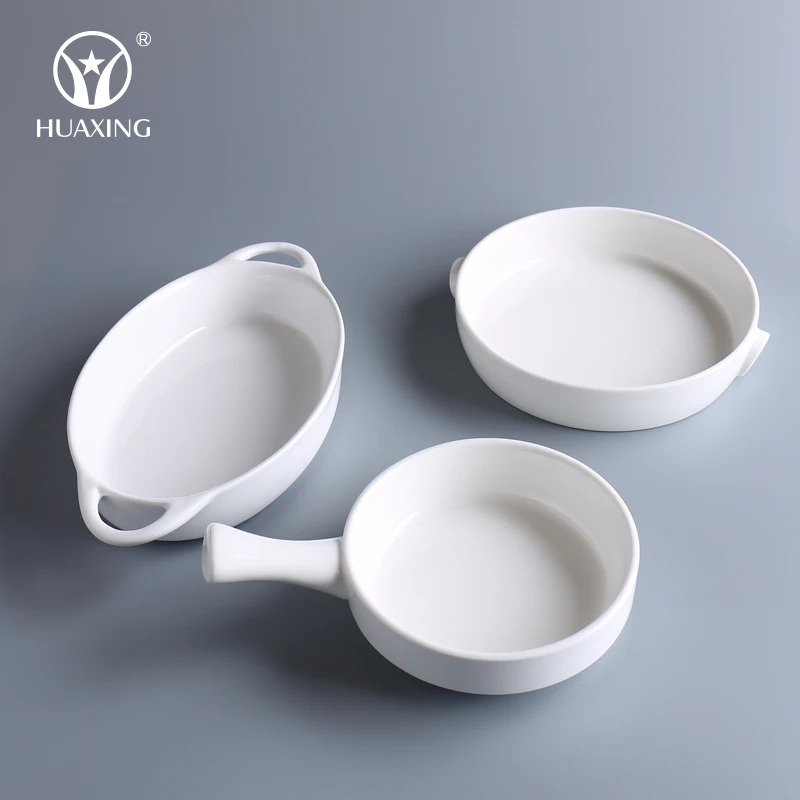 High quality ceramic porcelain bread plates baking dishes trays for kitchen