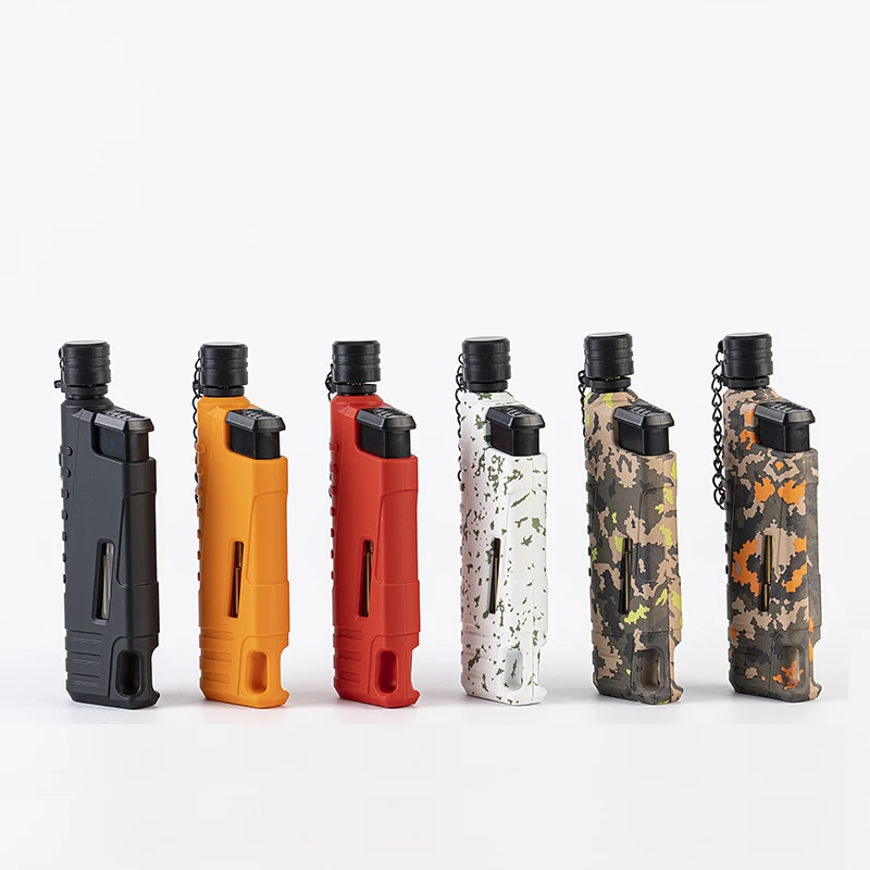 Outdoor Branded Flexible Neck Refillable butane Camping Sports Lighter One Jet Flame Torch Lighter