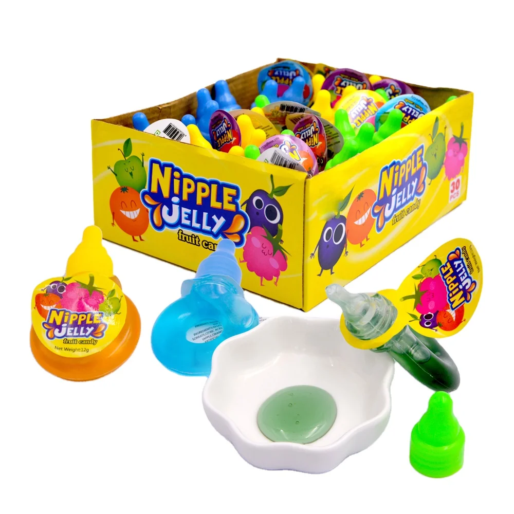 Wholesale Custom Halal Sweet Fruit Nipple Shape Jam Jelly