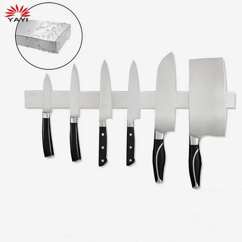 Stainless Steel Magnet Knife Rest Kitchen Wall Hanging Knife Holder