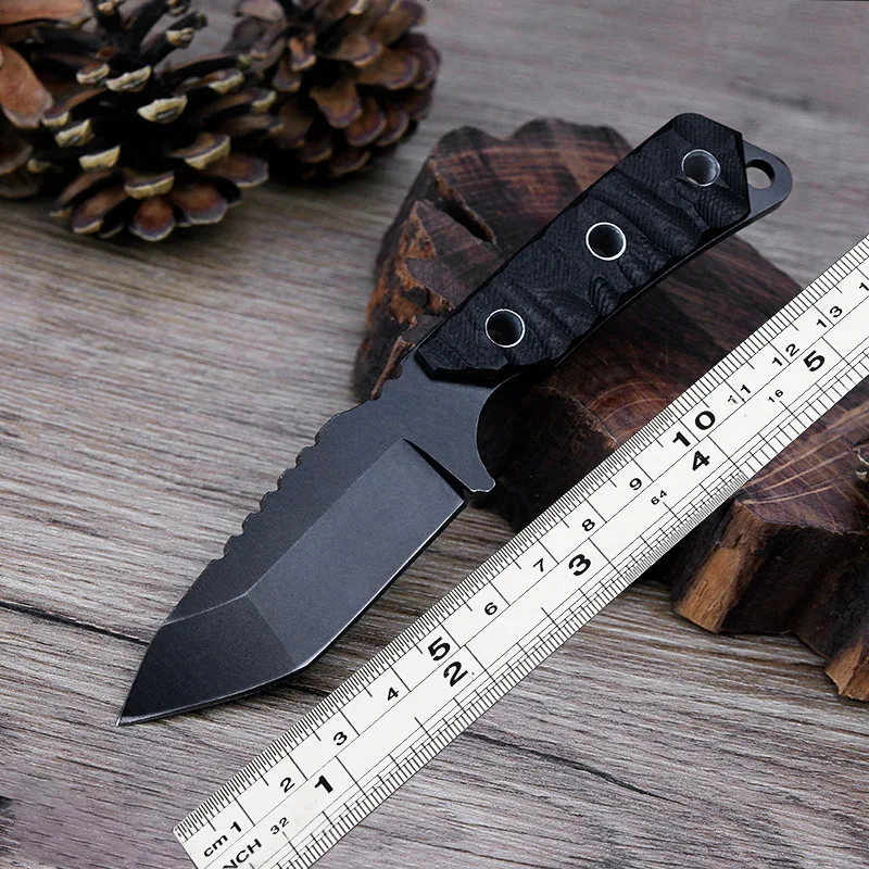Top Seller 2022 High Quality Outdoor EDC Fixed Blade Tactical Knives Survival Camping Folding Knife With Protect Sheath (1600564409213)