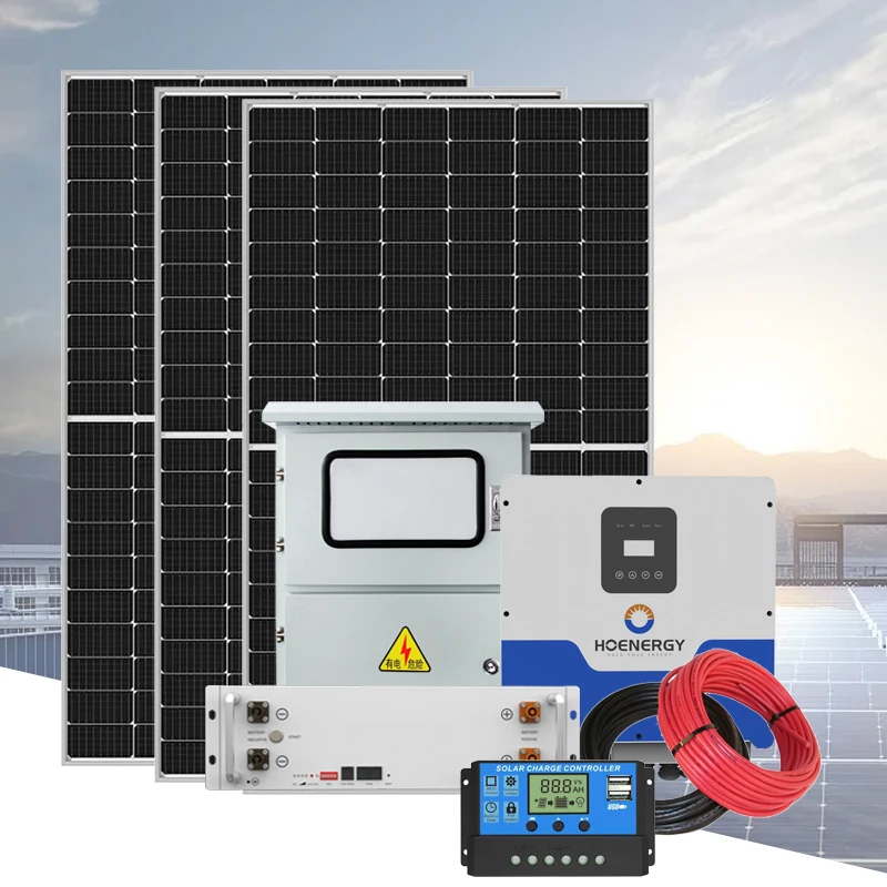Complete set 10000w hybrid off grid 2kw 5kw 10kw 20kw solar energy system 10 kw solar power systems
