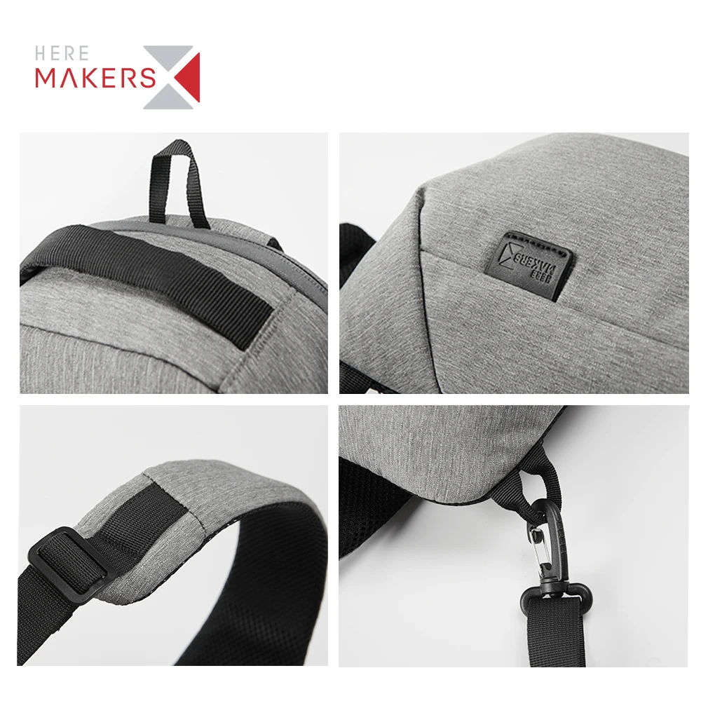 Hot sale Lightweight RPET Recycled City Sport Best girls Chest bag Daily Travel cross body Sling bag