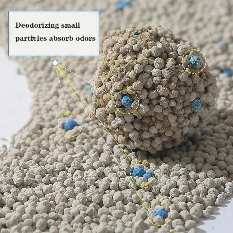 OEM / ODM Dust-Free Strong Clumping Arena Para Gatos Ball Shaped Bentonite Cat litter