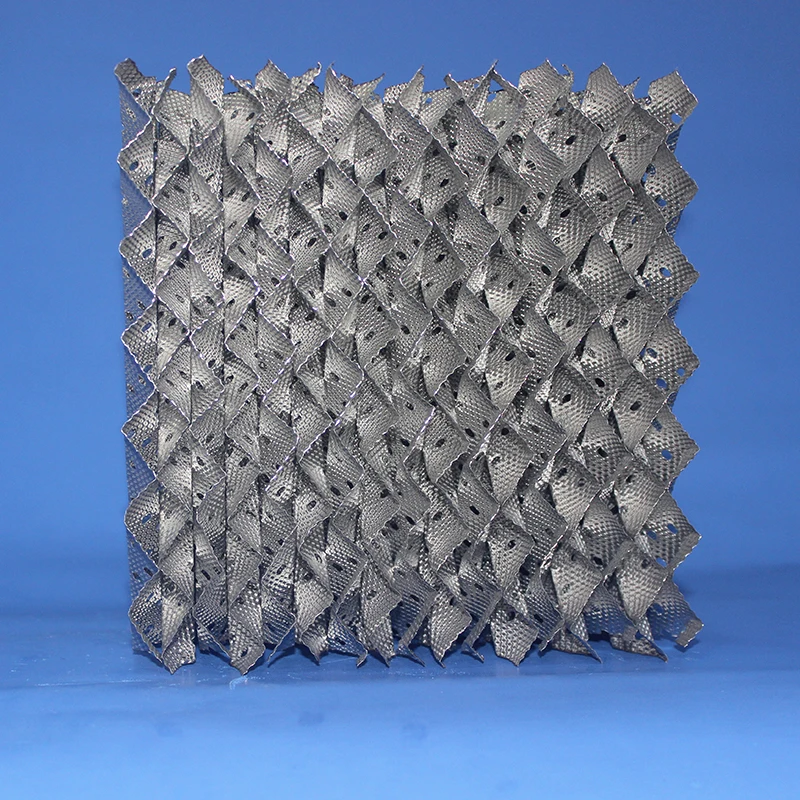 250Y 500Y Perforated Plate Corrugated Packing  Distillation Column Structured Packing Made In China