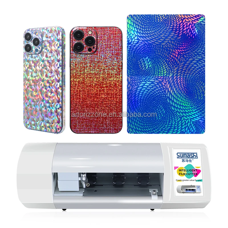 Mobile phone cutting plotter  back films for  phone screen cutting machine laser Rainbow back stickers