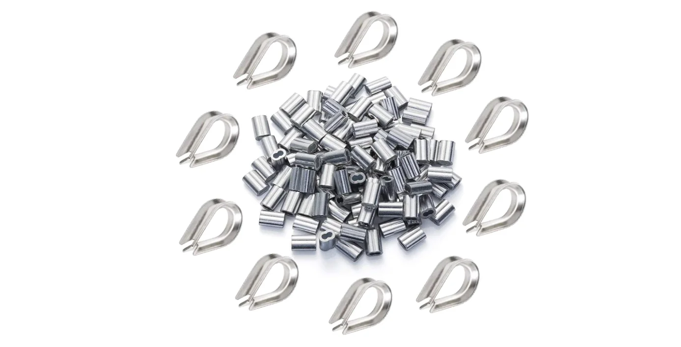 Stainless Steel Thimble Simple Outdoor Metal Stainless Steel Metal Wire Rope Thimbles