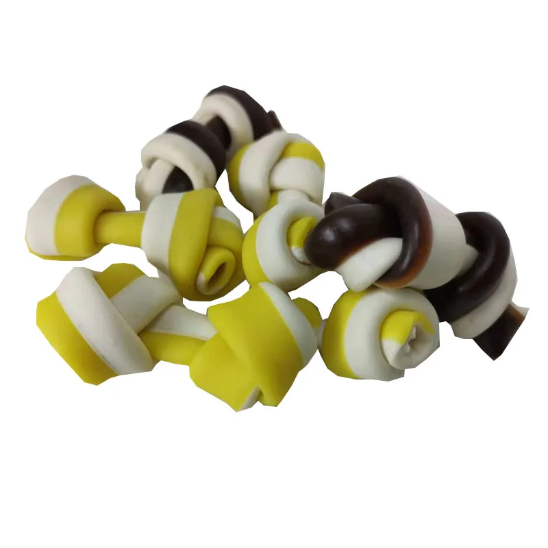 OEM or wholesale pet food dog treats pet dental chew snacks banana flavor chocolate flavor can be customized flavors