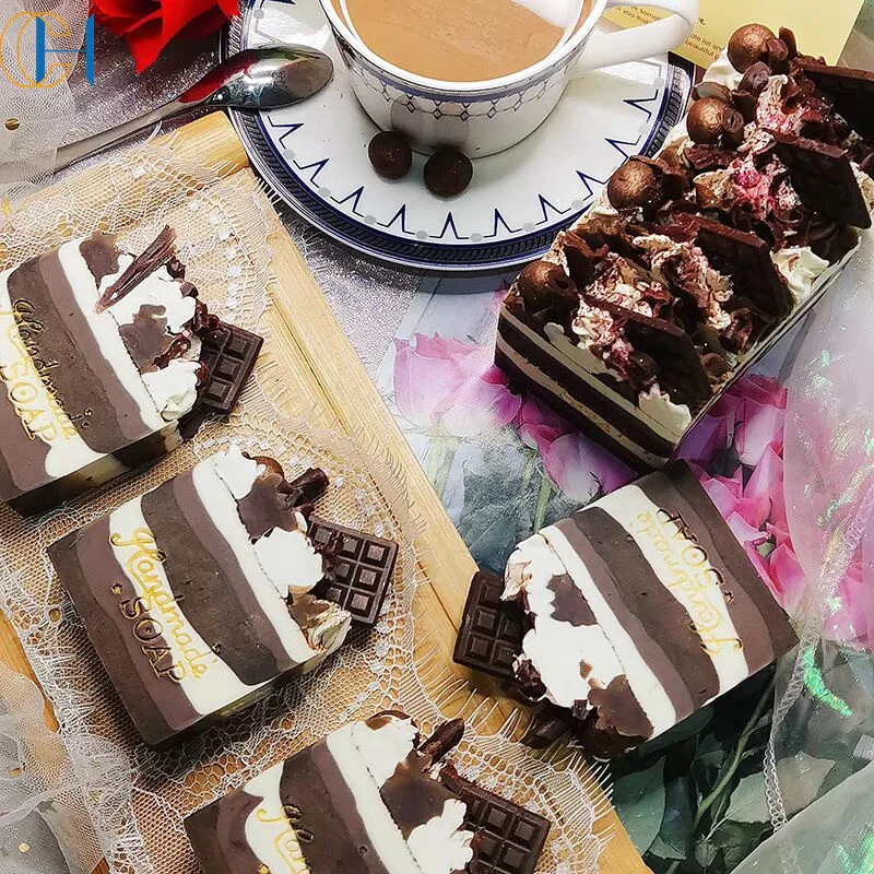 Chocolate Dessert 100% Handmade Soap Oganic Natural Hearing Gift Wedding Favors Woman Luxury Soaps