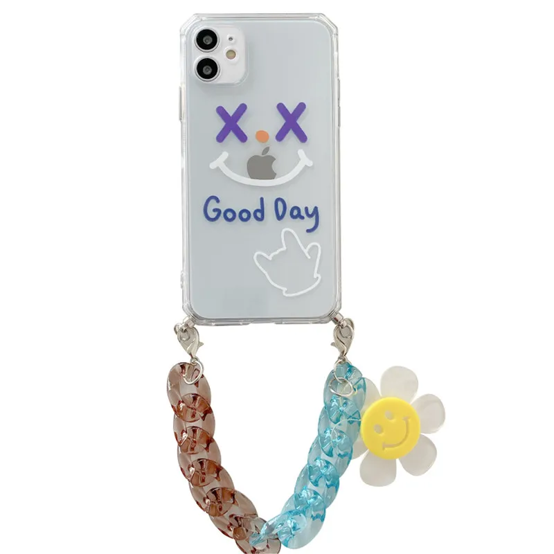 Шнурок для сотового телефона металлическая цепочка ремешок на руку держатель iphone xs max