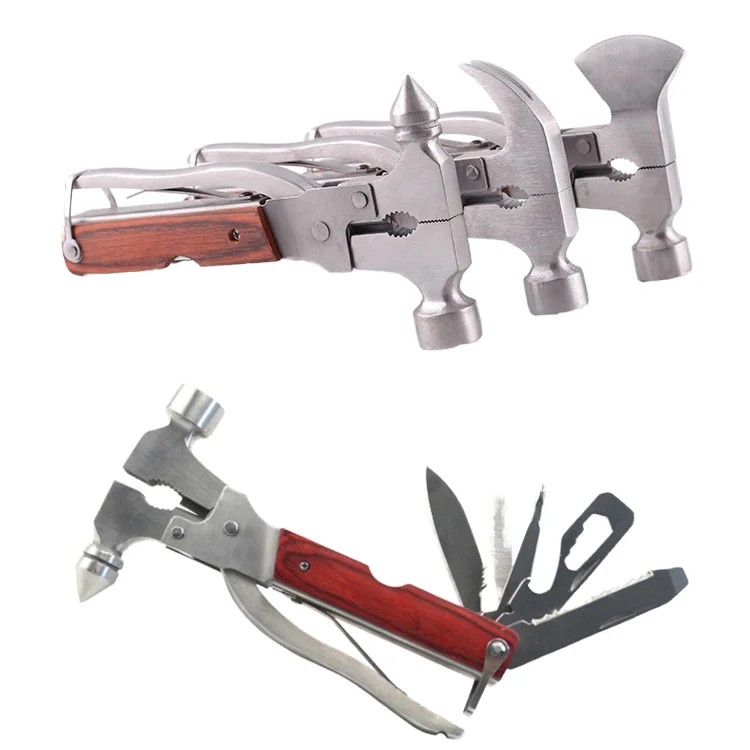 Multifunctional Six-in-One Car Safety Hammer Industrial Emergency Escape Window Breaking Fire Tool Claw Ax OEM Customizable