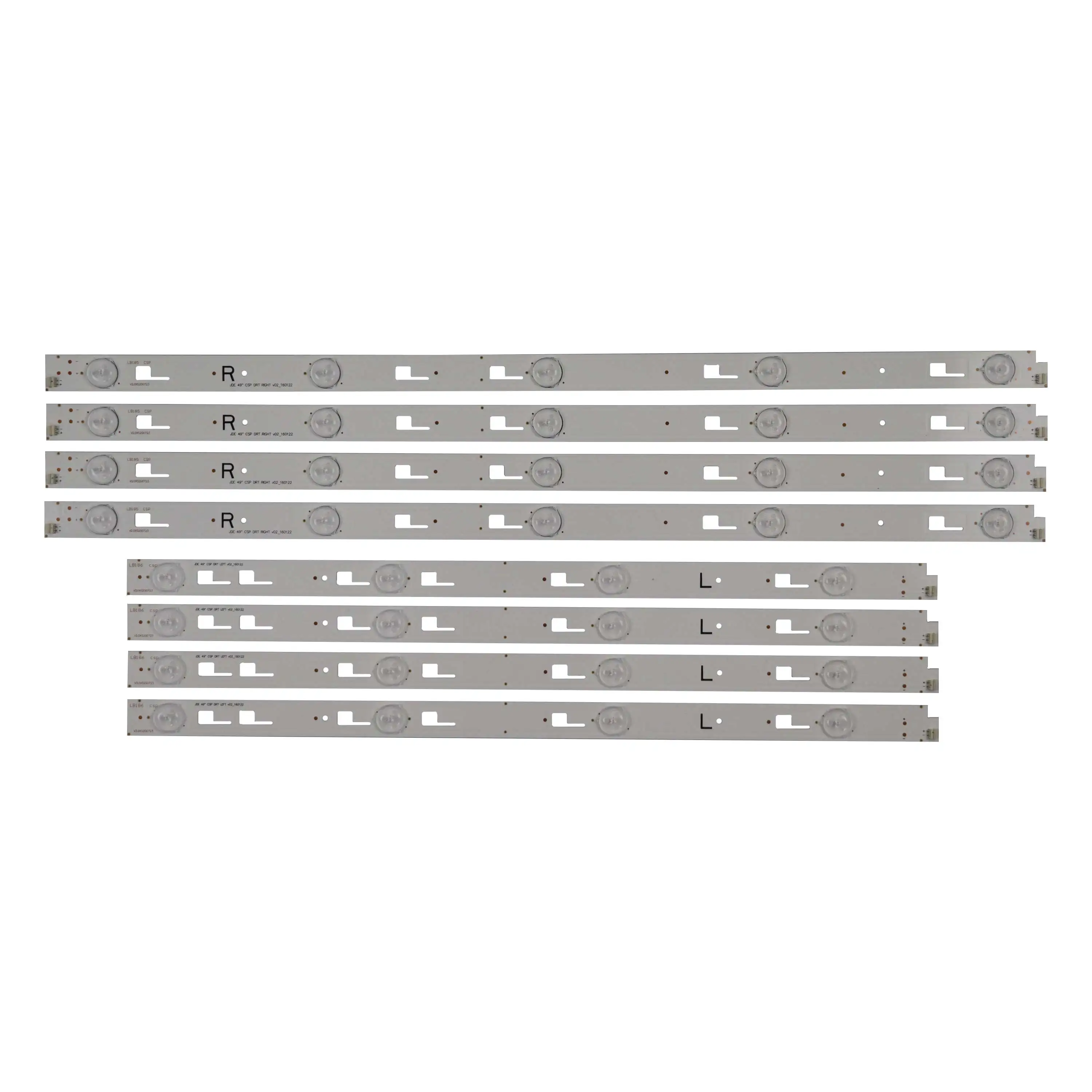 8 шт JDE 49 дюймов CSP DRT левый/правый V02 SVY490A23 Rev00_5LED-L/R) Светодиодная лента с usb-питанием для Sony KD-49XD7005 KD-49XD7066 XBR-49X700D
