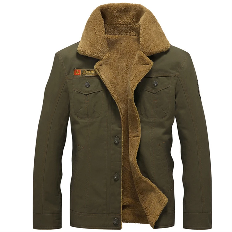 Winter Bomber Jacket Air Force Pilot MA1 Warm Fur Collar Army Jackets tactical Mens Jacket Size 5XL