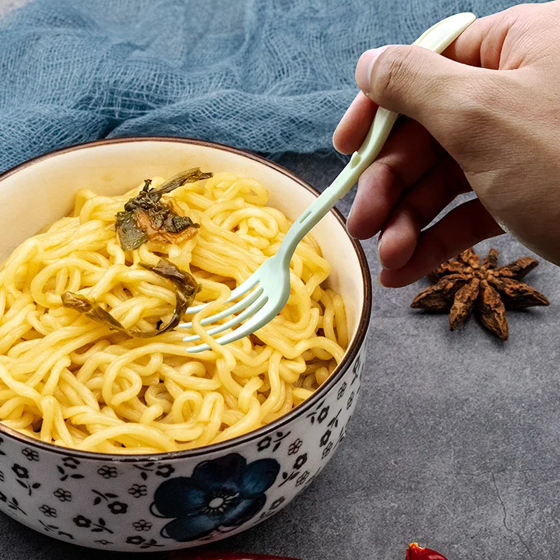 Direct Selling Individually Packed Thickened Fork and Spoon Disposable Plastic PP Folding Fork