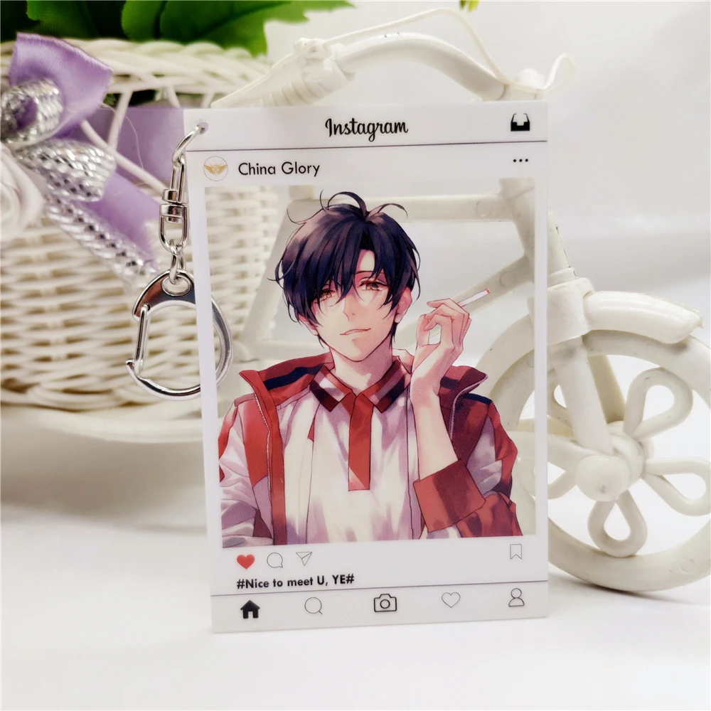 Free Sample Anime Character Cartoon Figure Custom Acrylic Keychain