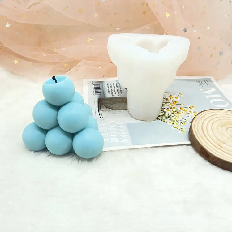Geometric Ten-ball Planet Candle Silicone Mold Plaster Molds for Candle Making Supplies