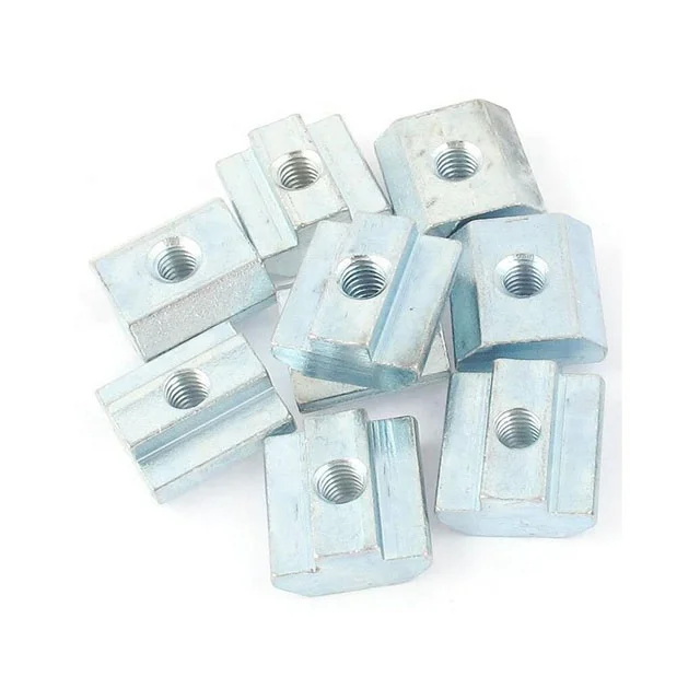 Galvanized T-Slot Hardware 40 Series Connection Slide-In T-Nut for Bosch Profile