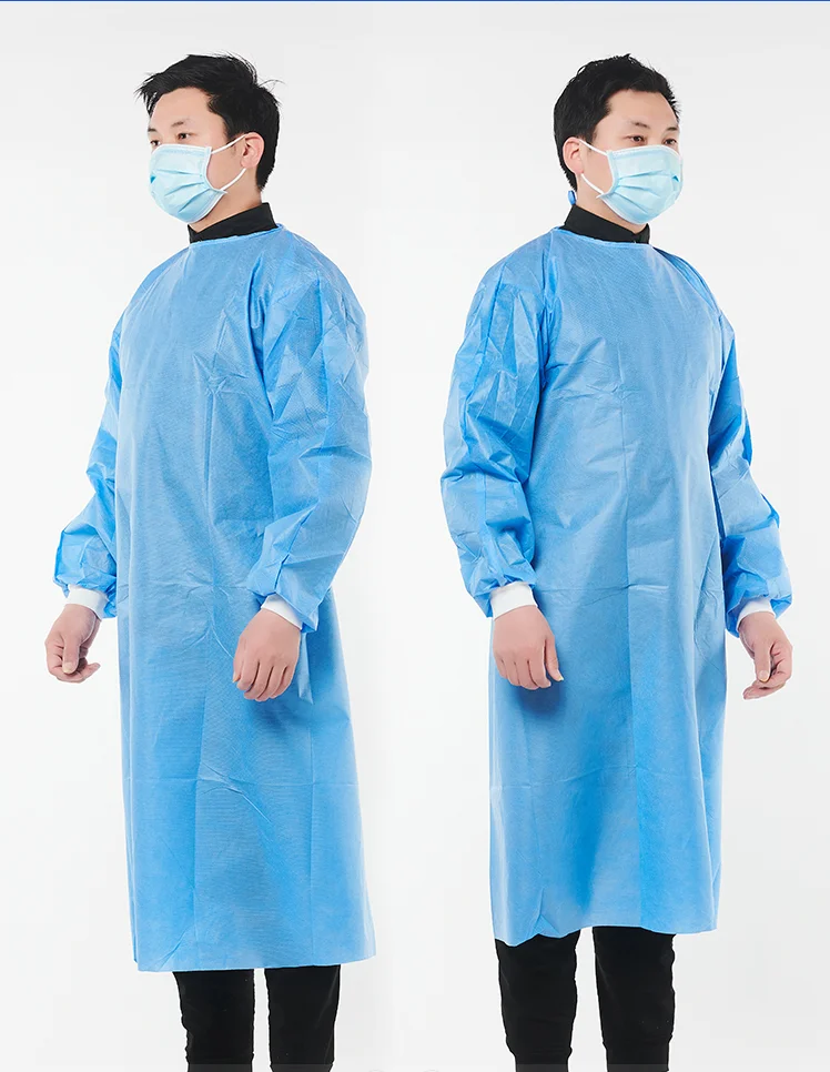 Disposable SMMS Level3 Surgical Gown  Supplier China Factory Direct Sale Wholesale Isolation gown
