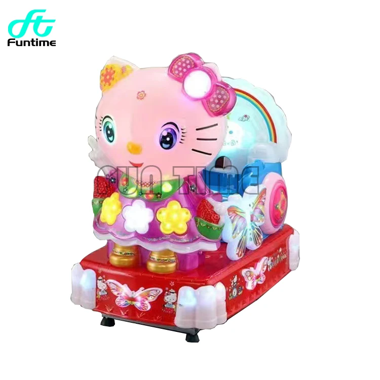 Super Cat Kiddie Ride Machine Indoor Game Center Arcade Coin Operated Swing Car Machine Factory Wholesale