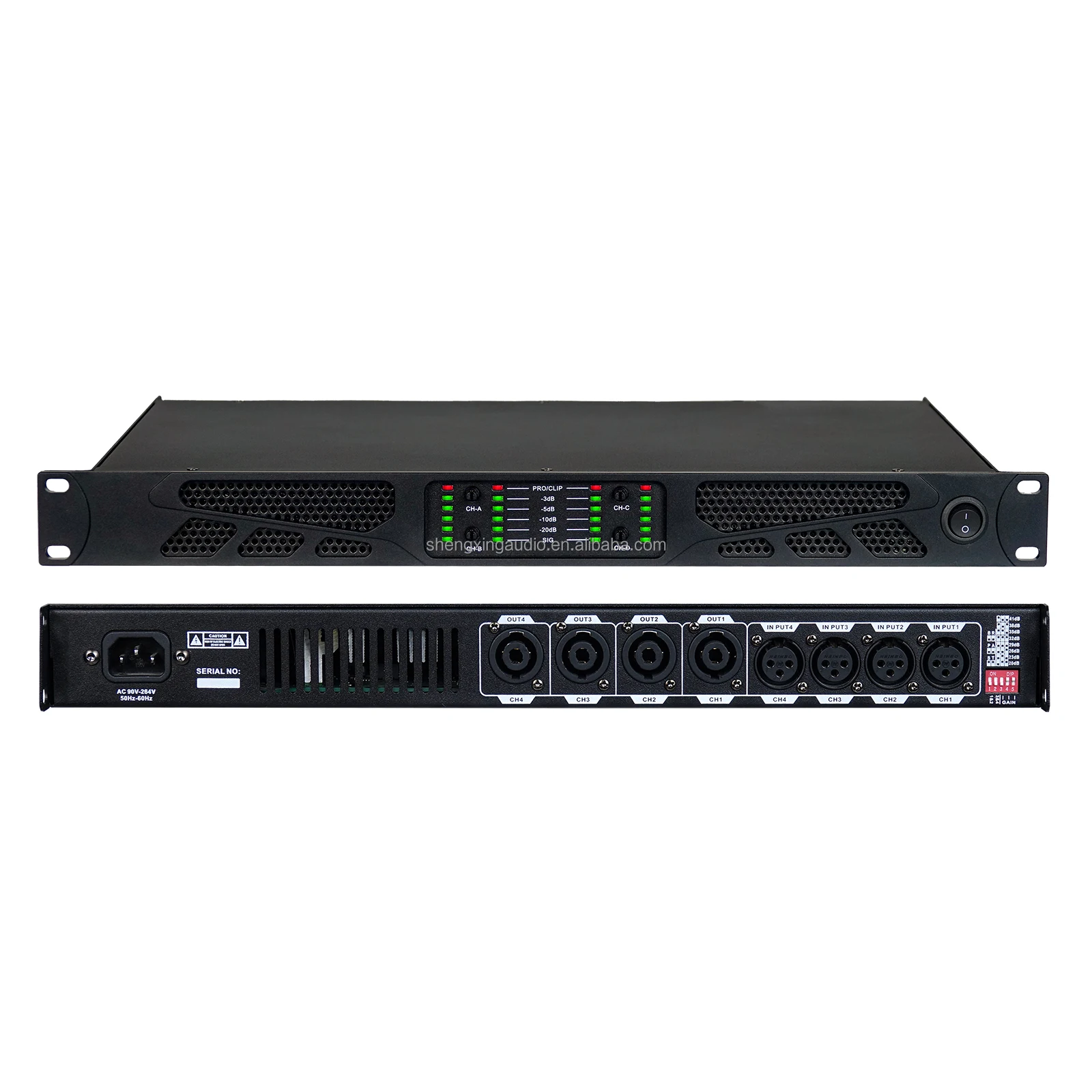 ACS-BG4.6 Класс D профессиональный усилитель мощности 4-канальный цифровой сценический DJ Профессиональный 4*600 Вт