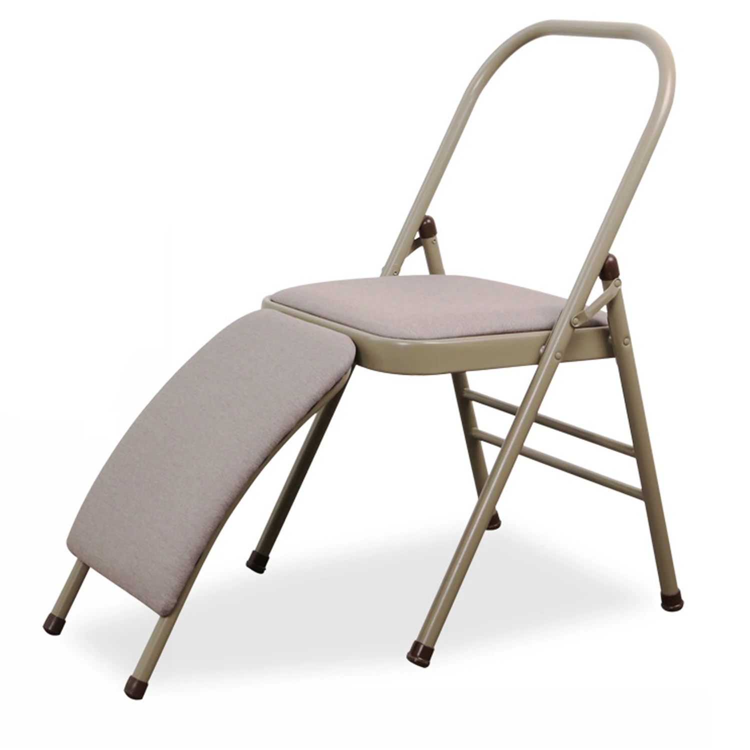 
High Density Cotton Metal Yoga Chair Auxiliary Tool Outdoor Sport Fitness Folding Chairs 