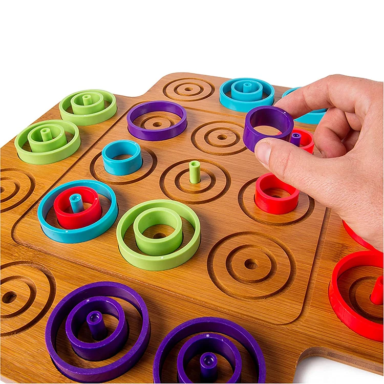 manufacturer custom life of luxury fantasy wooden board game chinese 10 in 1 colored circle board games for family