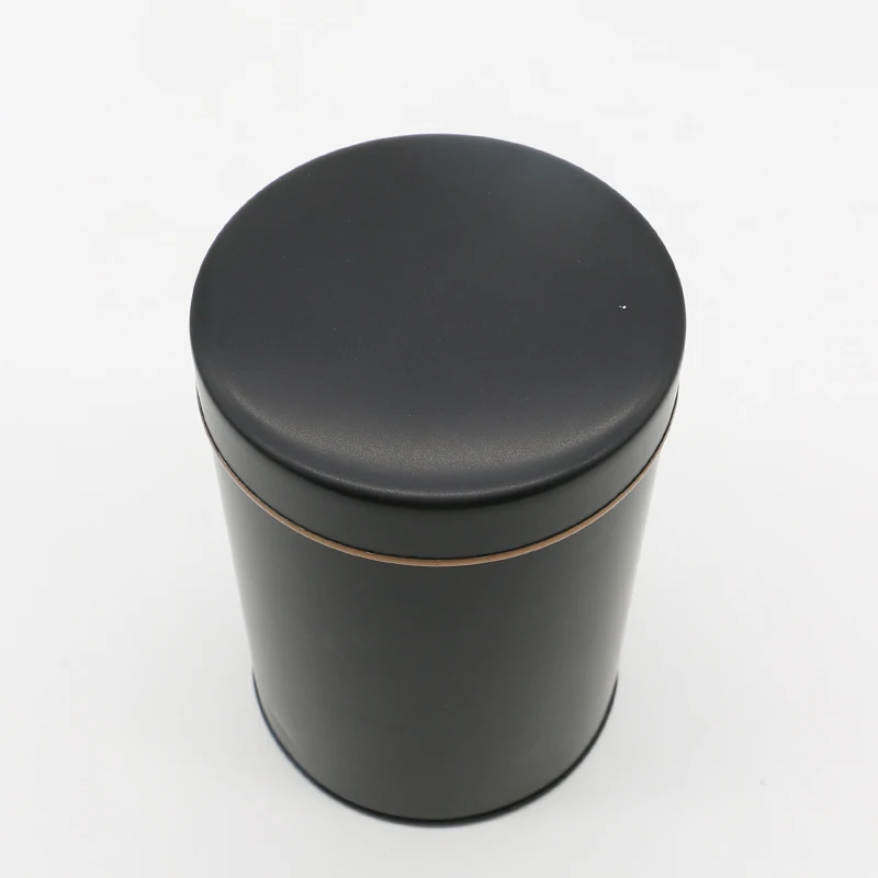 High quality Tinplate Food Safety Round Seal Cover Tea Tins Cans Custom Printed Luxury Coffee Tea Metal Can Canister Tin Box