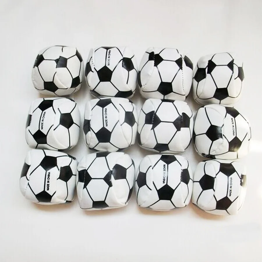 Custom Durable Leather Soccer Ball Mini Footbag Hacky Sack For Kids Outdoor Toy Ball
