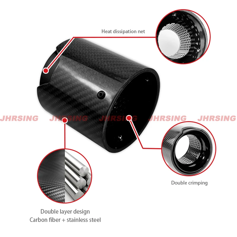 High Performance Carbon Fiber Exhaust Tip For Bmw G80 M3 G82 G83 M4