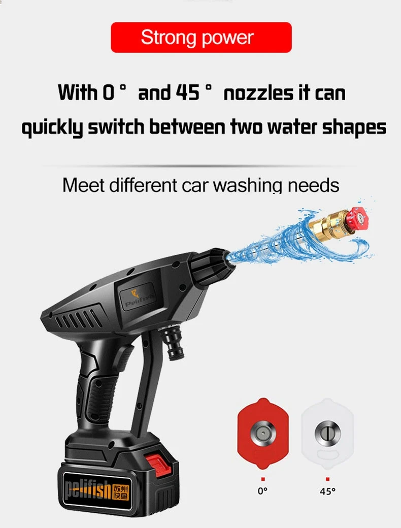 Battery Electric Powered High Pressure Pump Car Washer Price Automatic Cordless Washing Water Spray Gun Auto Wash Machine