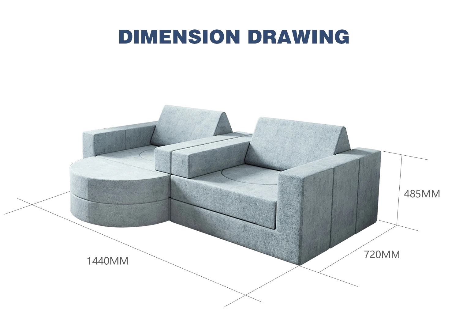 Saien Furniture Educational Toddler kids sofas sectional couch Children play toy 16 modular foam sofa for kids