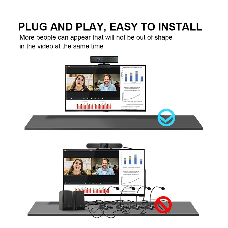 Promotional Price HD Web Camera Wide Angle 80 Degree USB Video Camera Webcam 1080P for Video Conference Meeting Live Streaming