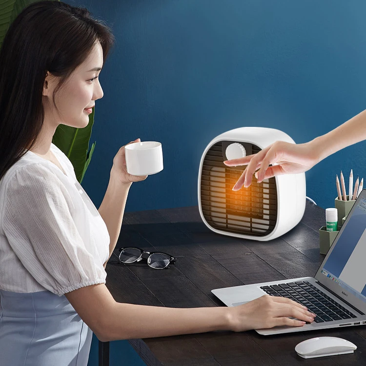 2022 New  PTC Fast Heating Portable room desktop  hiter electric fan heater