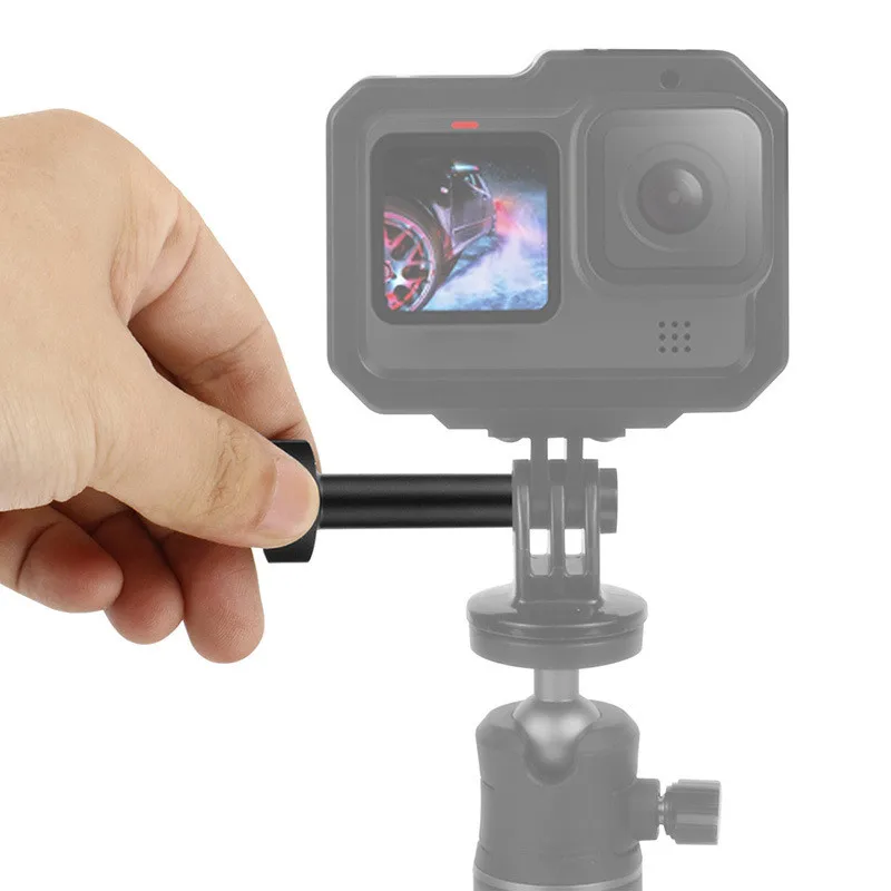 Aluminum + Stainless Steel Go Pro Accessories M5 Action Camera T Shape Thumb Screw Tripod Mount Adapter for Gopro